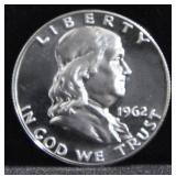 1962 FRANKLIN PROOF HALF DOLLAR