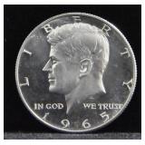 1965 KENNEDY HALF DOLLAR - SMS