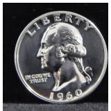 1960 PROOF WASHINGTON QUARTER