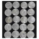 1921 MORGAN SILVER DOLLARS - 20 TIMES BID