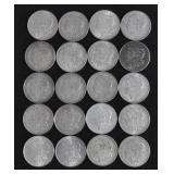1921 MORGAN SILVER DOLLARS - 20 TIMES BID