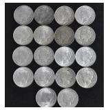 1924 PEACE SILVER DOLLARS - 18 TIMES BID