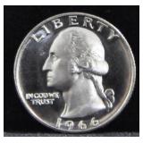 1966 WASHINGTON QUARTER - SMS