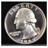 1967 WASHINGTON QUARTER - SMS