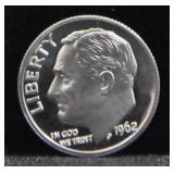 1962 PROOF ROOSEVELT DIME