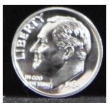 1964 PROOF ROOSEVELT DIME - POINTED 9