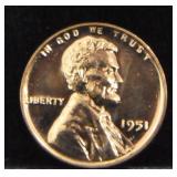 1951 PROOF LINCOLN CENT