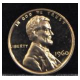 1960 PROOF LINCOLN CENT - LARGE DATE