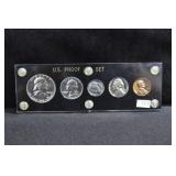 1960 PROOF SET IN CAPITAL HOLDER - LARGE DATE