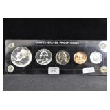 1964 PROOF SET IN CAPITAL HOLDER - ACCENTED HAIR