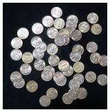 50 - 1959-D LINCOLN CENTS - UNC
