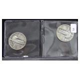2 STANDING LIBERTY QUARTERS 1930, 1927