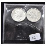 2 MERCURY DIMES - 1943, 1944