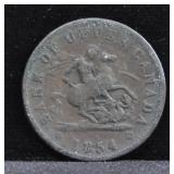 1854 BANK OF UPPER CANADA TOKEN