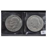 2 1974 IKE DOLLARS
