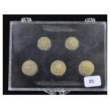 5 PCS. CALIFORNIA GOLD