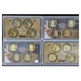 SET UNITED STATE PRESIDENTIAL DOLLARS PROOF (4X)