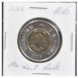 2006 NO MINT MARK 2.00 CANADIAN COIN (RARE)