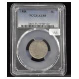 1888-D BUFFALO NICKEL PCGS AU55