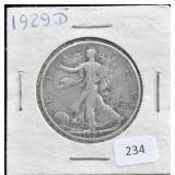 1929D WALKING 50 CENT