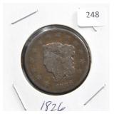 1826 LARGE CENT
