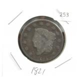 1821 LARGE CENT