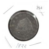 1833 LARGE CENT