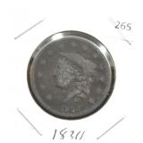 1834 LARGE CENT