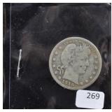 1915 BARBER QUARER 25 CENT