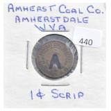 AMHERST COAL CO. AMHERSTDALE WV ONE CENT