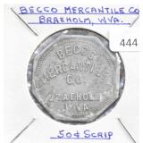 BECCO MERCHANTILE CO. WV 50 CENT