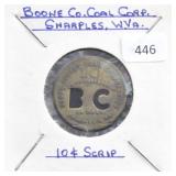 BOONE CO. COAL CORP, SHARPLES W VA TEN CENT