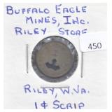 BUFFALO EAGLE RILEY W. VA ONE CENT