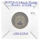 BUFFALO EAGLE RILE W.VA TEN CENT