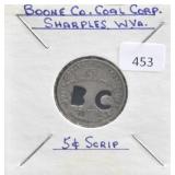 BOONE COAL CORP., SHARPLES W. VA FIVE CENT