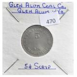 GLEN ALUM COAL CO., GLEN ALUM W.VA 5 CENT