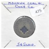 MOLTAWK COAK & COKE CO. 5 CENT SCRIPT