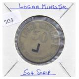LOGAN MINES INC. 50 CENT SCRIPT