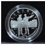 2004 LEWIS & CLARK COIN & POUCH SET, PROOF SILVER