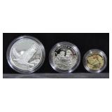 2008 BALD EAGLE COMMEMORATIVE COIN SET - 5 DOLLAR