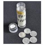 50 1952 S 90% Silver DIMES