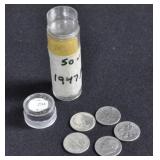 50 1947 P  90% Silver DIMES