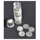 50 1946 D 90% Silver DIMES