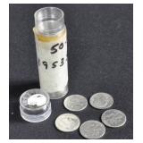 50 1953 S 90% Silver DIMES