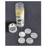 43 MIXED 90 % SILVER DIMES