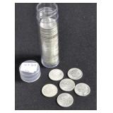 63 BU 90% SILVER DIMES