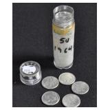 50 1964 D 90% Silver  DIMES