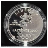 PROOF SALT LAKE SILVER DOLLAR W BOX PAPERS