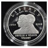 PROOF FIRST FLIGHT SILVER DOLLAR W BOX PAPERS