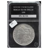 1890 MORGAN DOLLAR AU